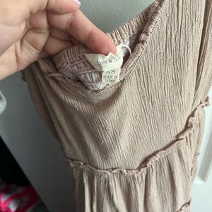 Sim and Sam light brown flowy dress